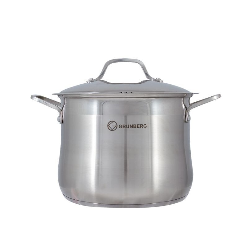 Oala Grunberg, 20 cm, 5.70 l , Capac, Inox